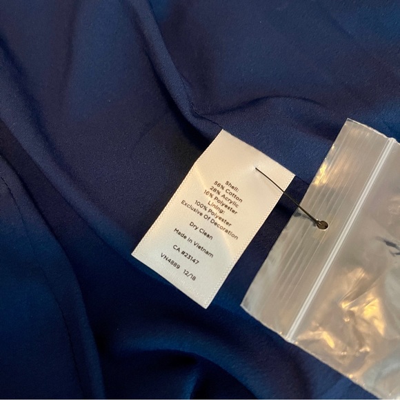 TALBOTS New With Tag Blue Boucle Blazer size 10 - Picture 9 of 15